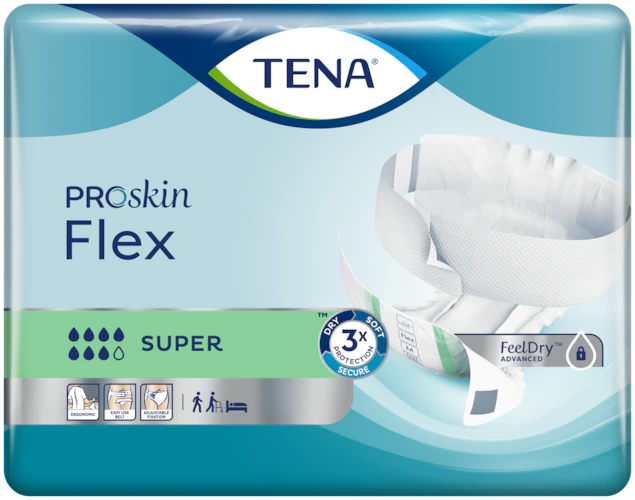 TENA ProSkin Flex Super - Belted (Bulk) - DAATS