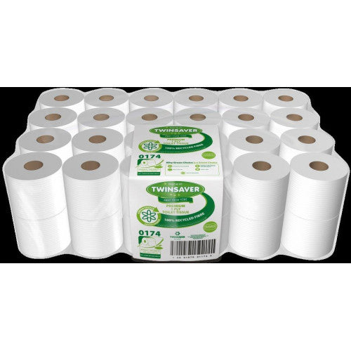 Twinsaver Premium 1 Ply Toilet Paper (48 units)