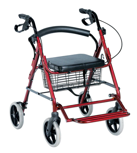 8' Inches Wheels Rollator with Footrest