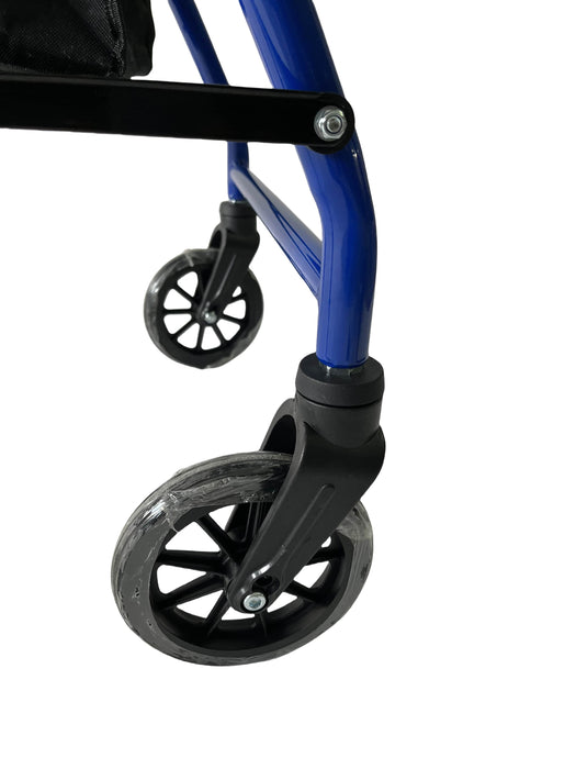 Steel Lightweight Walker Rollator For Elderly Blue