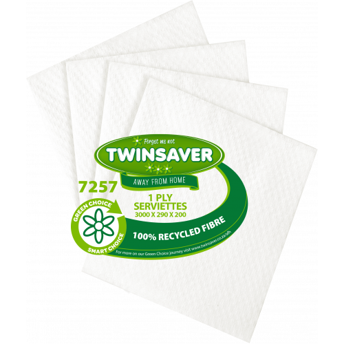 Twinsaver 1 Ply Econo Serviettes (3000 units)