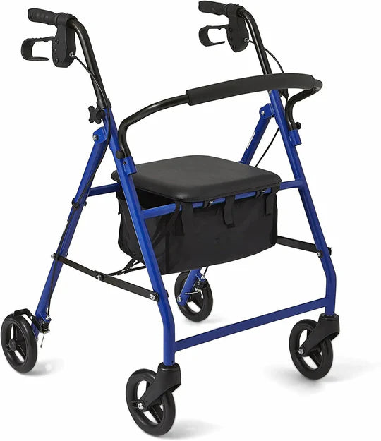 4 wheels Lightweight and Foldable Rollator for Disabled and Elderly