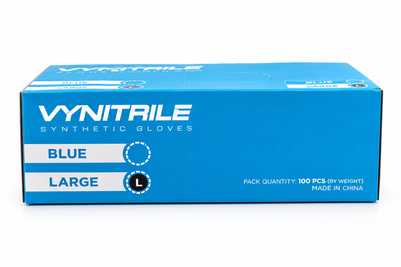 VYNITRILE Synthetic Gloves – Blue, Large