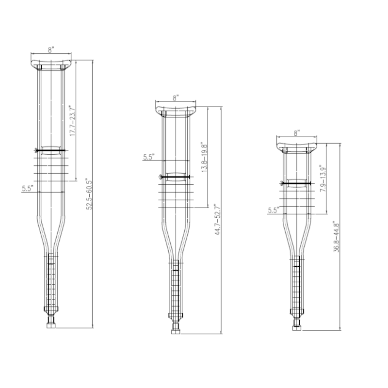 Underarm Crutch (Pair)
