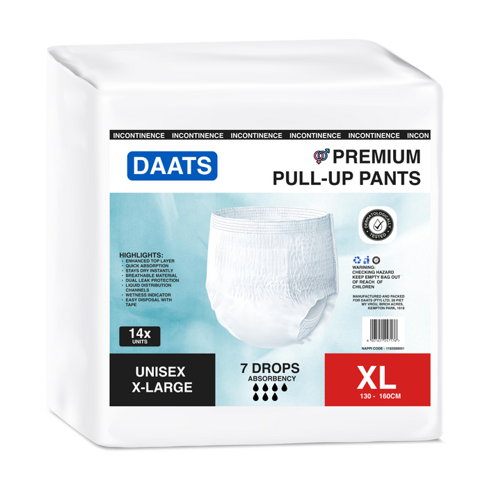 DAATS Premium Unisex Pull-Up Pants (Adult Diaper) - 14 units