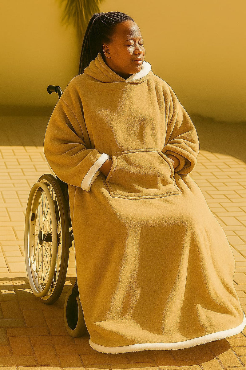 Jacket / Blanket for Adults – Ideal for Wheelchair Users (With a Hood)