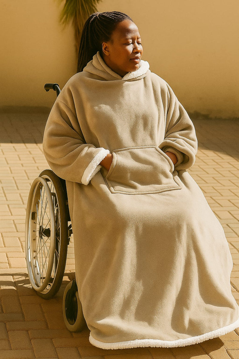 Jacket / Blanket for Adults – Ideal for Wheelchair Users (With a Hood)