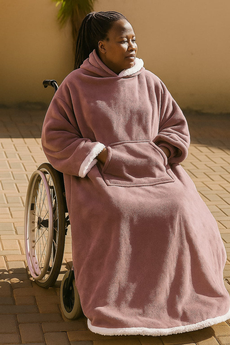 Jacket / Blanket for Adults – Ideal for Wheelchair Users (With a Hood)
