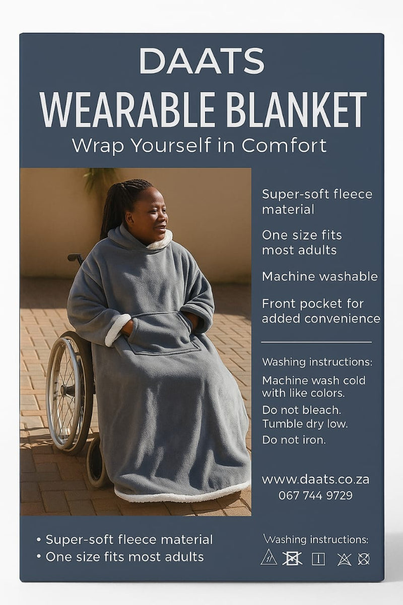 Jacket / Blanket for Adults – Ideal for Wheelchair Users (With a Hood)