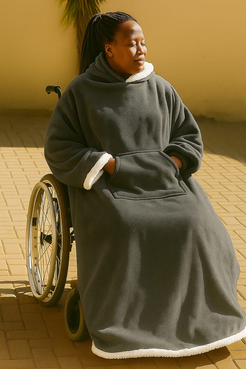 Jacket / Blanket for Adults – Ideal for Wheelchair Users (With a Hood)