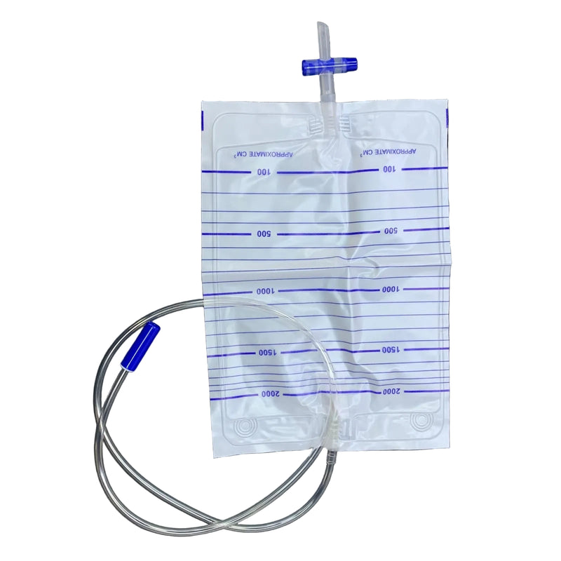 Urine Drainage Bag 2000ml – Cross Valve (Night Bag)