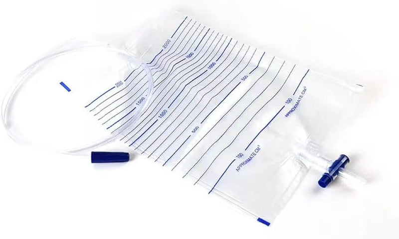 Urine Drainage Bag 2000ml – Cross Valve (Night Bag)