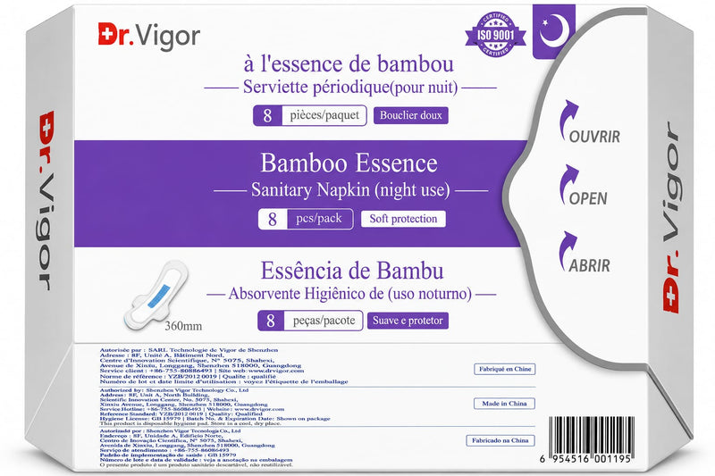 Dr. Vigor Bamboo Essence Sanitary Napkin Night