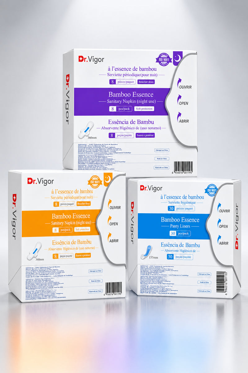 Dr. Vigor Feminine Care Bundle – Day & Night Pads, Panty Liners | DAATS
