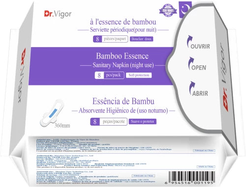Dr.Vigor Bamboo Essence Sanitary Napkin Night
