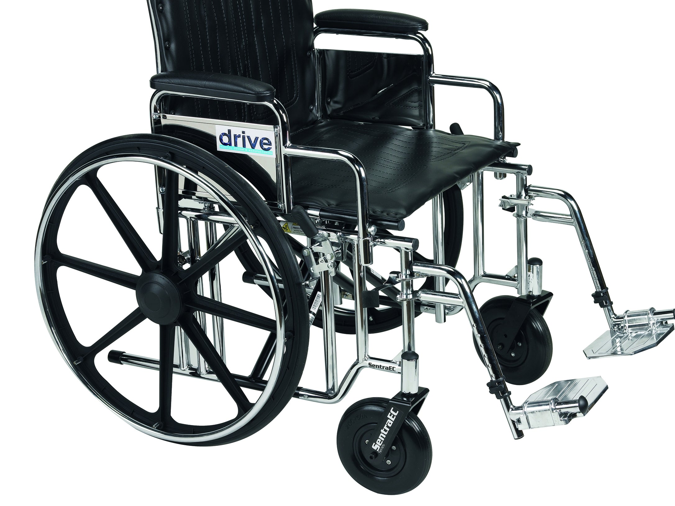 Heavy-Duty Wheelchair Bariatric Sentra EC (Detachable Desk Arm and ELR ...