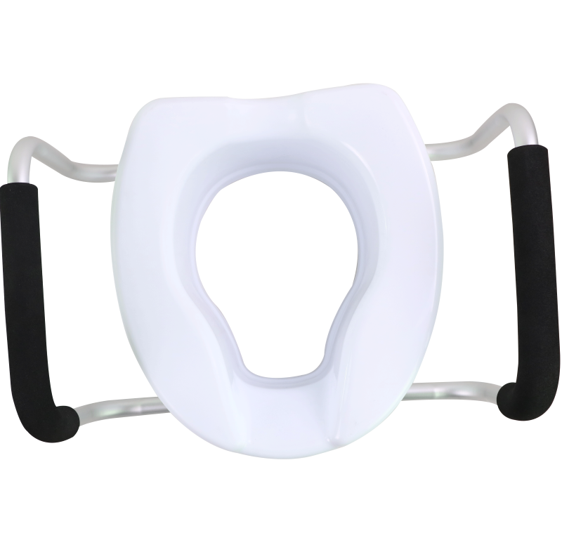 Toilet Seat Raiser (with Armrest)