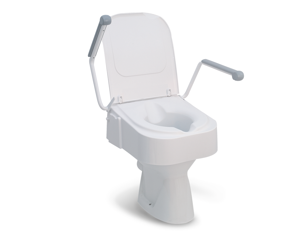 Raised Toilet Seat With Armrest TSE 150 — DAATS